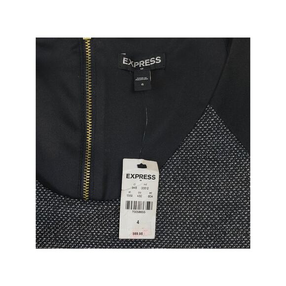 NWT Express Colorblock Sheath Dress - Sculpting Fit, Office to Evening sz 4 - Picture 3 of 4